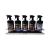 Support inox avec 5 parfums de 1 lt