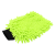 Gant de lavage microfibre vert