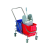 Chariot de panossage avec 2 seaux + presse (cap. 2 x 15 lt ou 2 x 25 lt)