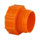 Produits chimiques industrie - Réduction de pompe pour fût de 200 lt (orange) Petit diamètre standard